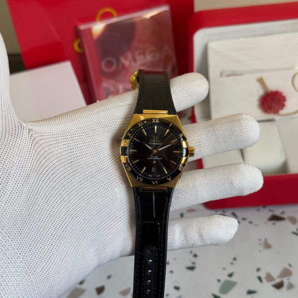 Omega constellation co axial master chronometer 41 mm Rose gold black